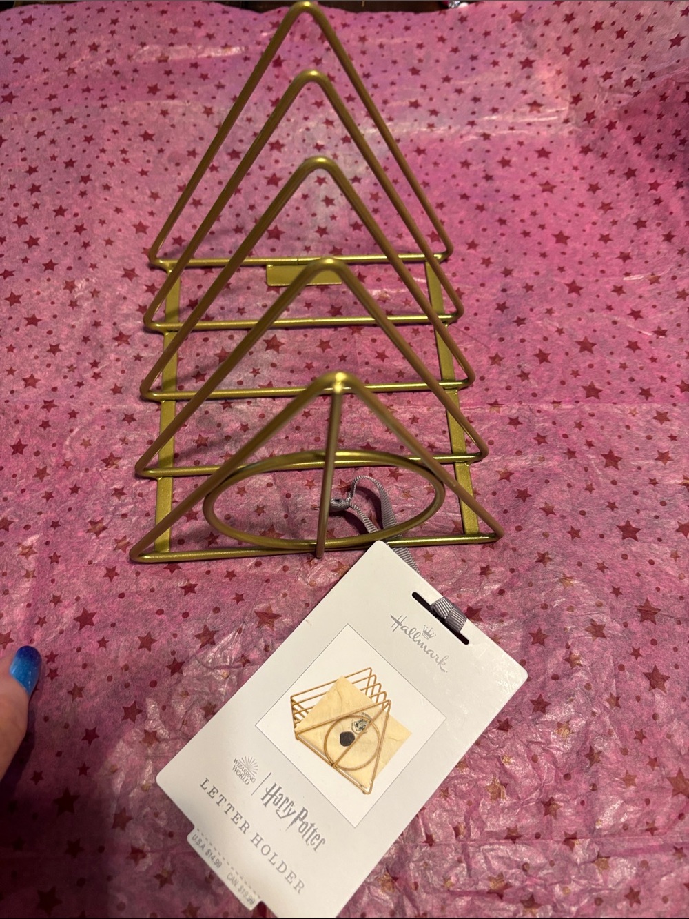 Hallmark Harry Potter Deathly Hallows Letter Holder and Computer Key Cap set